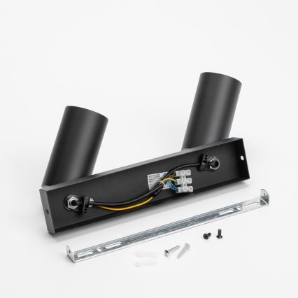 Brilagi - LED RGBW dimbare spot SELE 2xGU10/4,8W/230V 3000K zwart + afstandsbediening