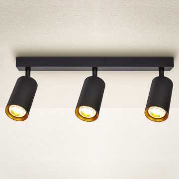 Brilagi - LED RGBW dimbare spot SELE 3xGU10/6,5W/230V 2700-6500K zwart/goud