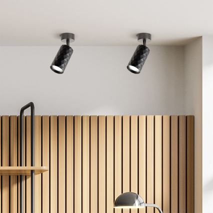 Brilagi - LED RGBW dimbare spot SELE DIAMANT 1xGU10/4,8W/230V 3000K zwart + afstandsbediening