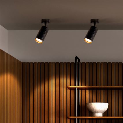 Brilagi - LED RGBW dimbare spot SELE DIAMANT 1xGU10/4,8W/230V 3000K zwart + afstandsbediening