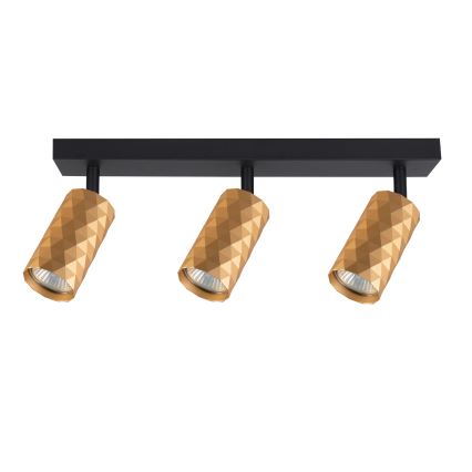 Brilagi - LED RGBW dimbare spot SELE DIAMANT 3xGU10/4,8W/230V 3000K goudkleurig + afstandsbediening