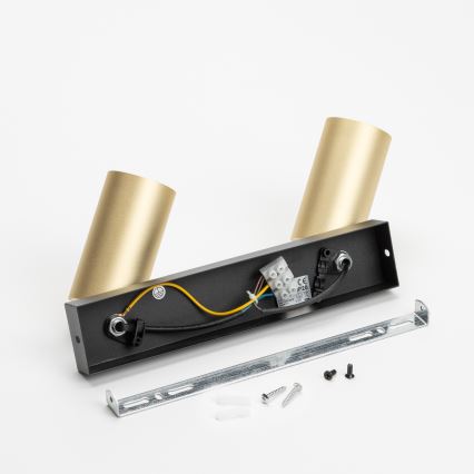 Brilagi - dimbare RGBW LED-spot SELE GOLDEN 2x GU10/4,8W/230V 3000K zwart/goud + afstandsbediening