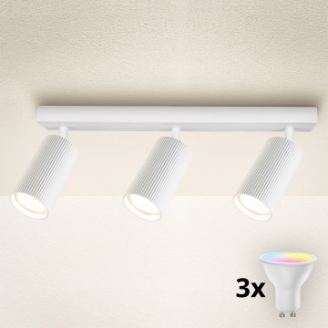 Brilagi - LED RGBW dimbare spot SELE MODERN 3xGU10/6W/230V 3000K Wi-Fi wit