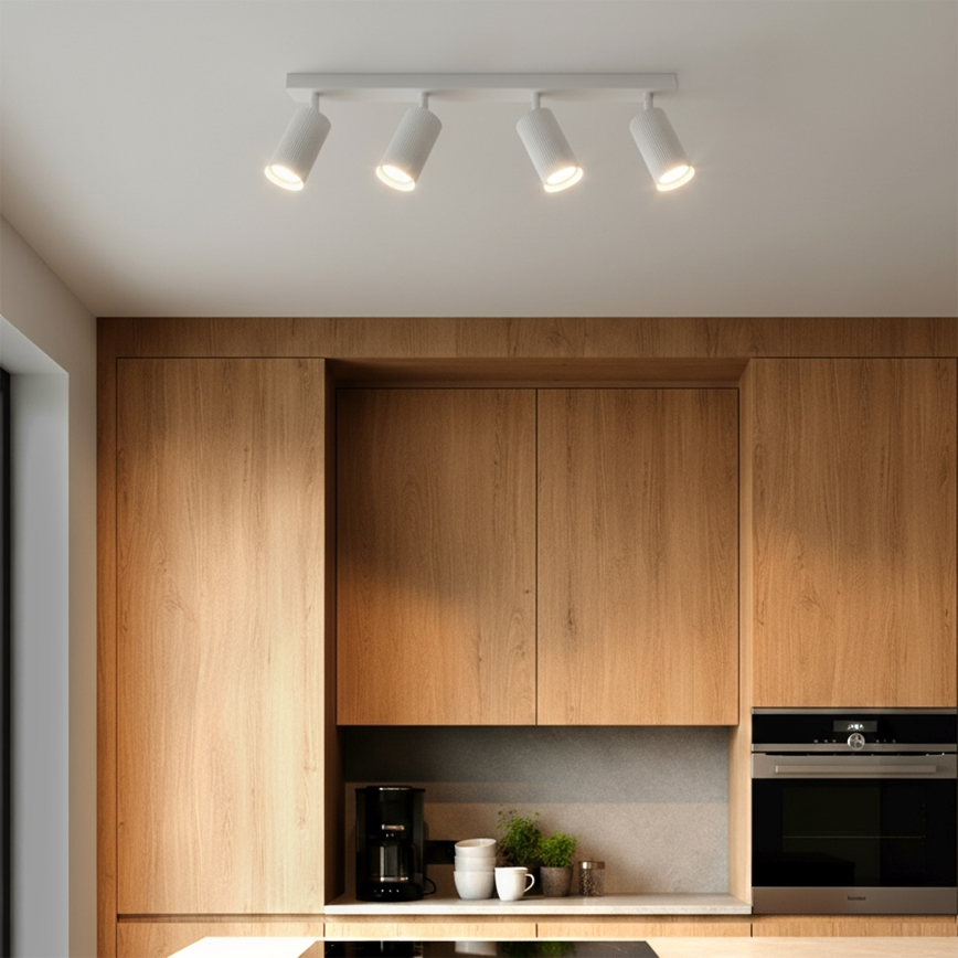Brilagi - LED RGBW dimbare spot SELE MODERN 4xGU10/4,8W/230V 3000K wit + afstandsbediening