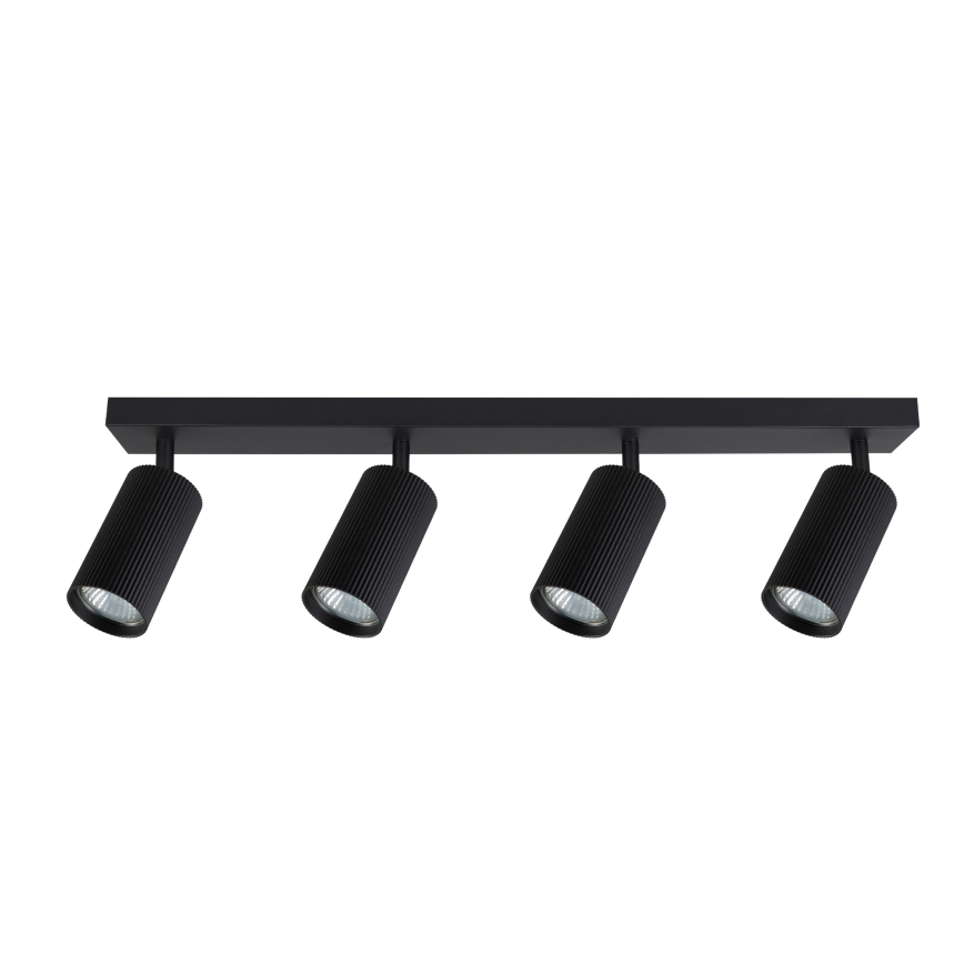 Brilagi - dimbare LED RGBW spot SELE MODERN 4x GU10/4,8W/230V 3000K zwart + afstandsbediening