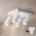 Brilagi - LED RGBW dimbare spot SELE SQUARE 4xGU10/6,5W/230V 2700-6500K wit