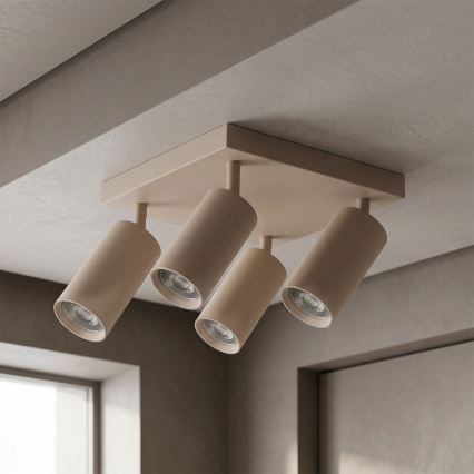 BRILAGI - LED RGBW dimbare spotarmatuur SELE SQUARE 4xGU10/6,5W/230V 2700-6500K beige