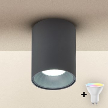 Brilagi - LED RGBW dimbare spot TRINE 1xGU10/30W/230V 2700-6500K Wi-Fi antraciet