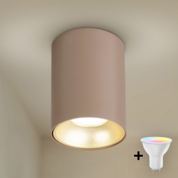 Brilagi - LED RGBW dimbare spot TRINE 1xGU10/30W/230V 2700-6500K Wi-Fi beige/goud