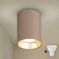 Brilagi - LED RGBW dimbare spot TRINE 1xGU10/4,8W/230V 3000K beige/goud + afstandsbediening