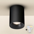Brilagi - LED RGBW dimbare spot TRINE 1xGU10/4,8W/230V 3000K zwart + afstandsbediening