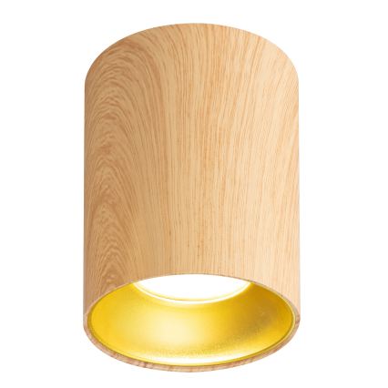 Brilagi - LED RGBW dimbare spot TRINE 1xGU10/4,8W/230V 3000K eikenlook + afstandsbediening