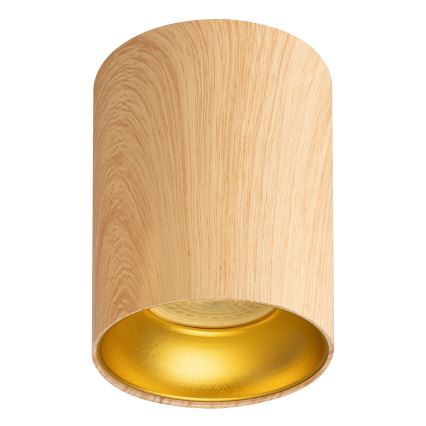 Brilagi - LED RGBW dimbare spot TRINE 1xGU10/4,8W/230V 3000K eikenlook + afstandsbediening