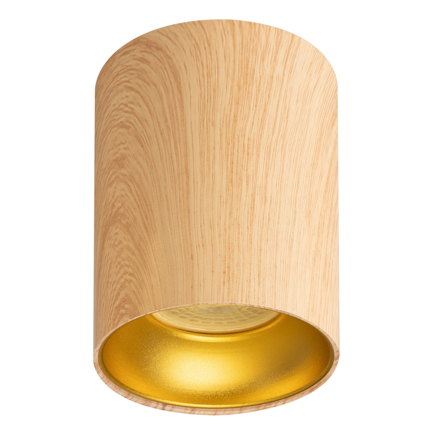 Brilagi - LED RGBW dimbare spot TRINE 1xGU10/4,8W/230V 3000K eikenlook + afstandsbediening