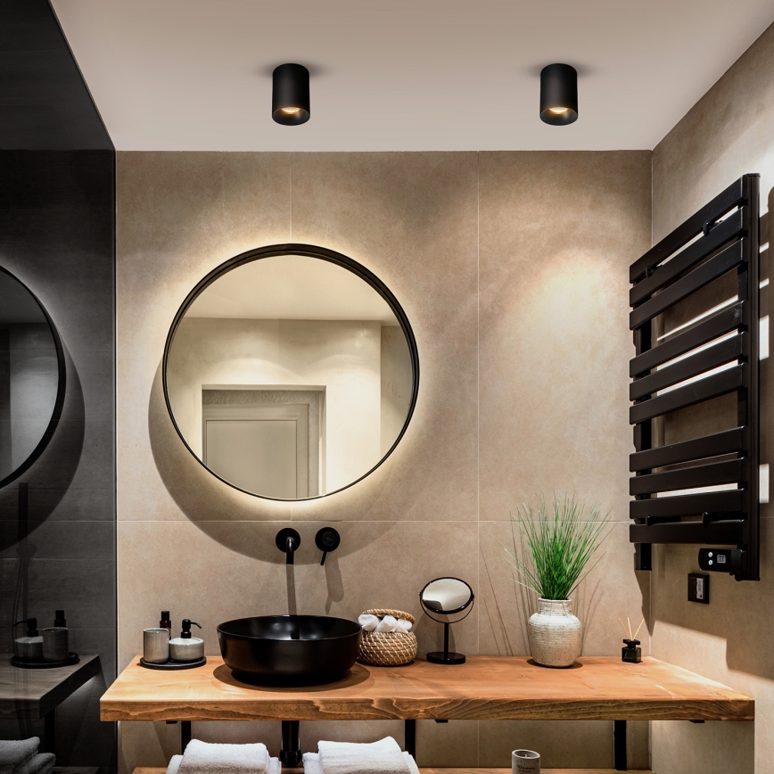 Brilagi - LED RGBW dimbare plafondspot TRINE 1xGU10/4,8W/230V 3000K zwart