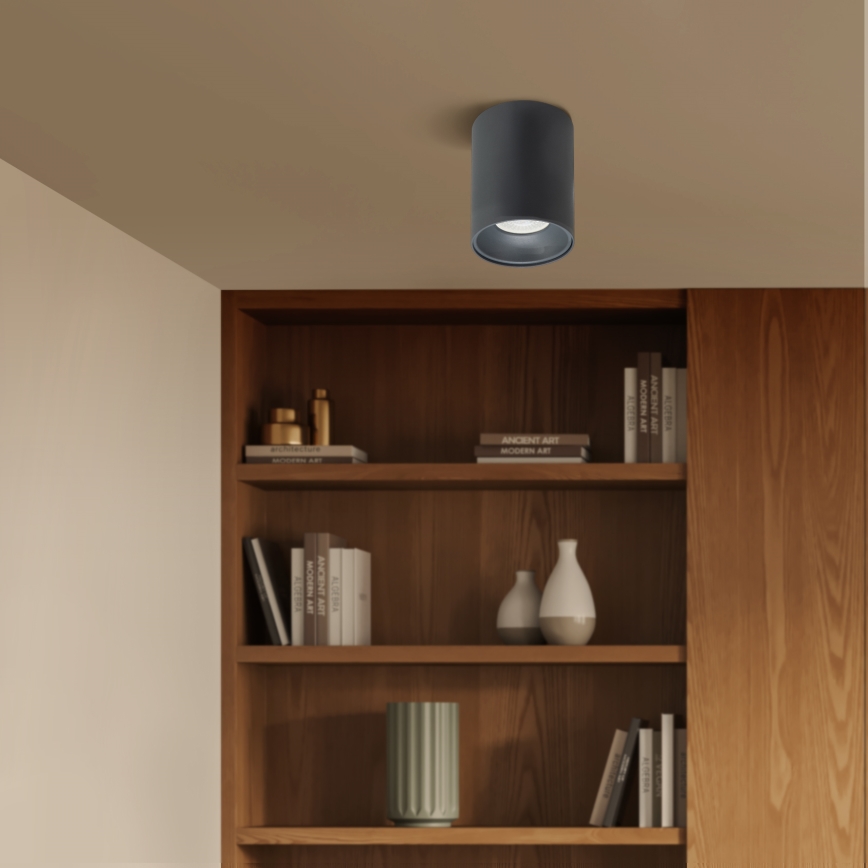 Brilagi - Dimbare LED RGBW-spot TRINE 1xGU10/6W/230V 3000K antraciet + afstandsbediening