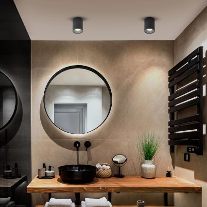 Brilagi - Dimbare LED RGBW-spot TRINE 1xGU10/6W/230V 3000K antraciet + afstandsbediening