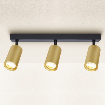 Brilagi - LED RGBW Dimbare spotarmatuur SELE GOLDEN 3xGU10/6,5W/230V 2700-6500K zwart/goud