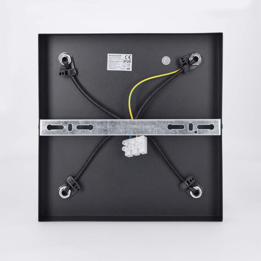 Brilagi - LED RGBW dimbare spot SELE SQUARE 4xGU10/6,5W/230V 2700-6500K zwart/goud