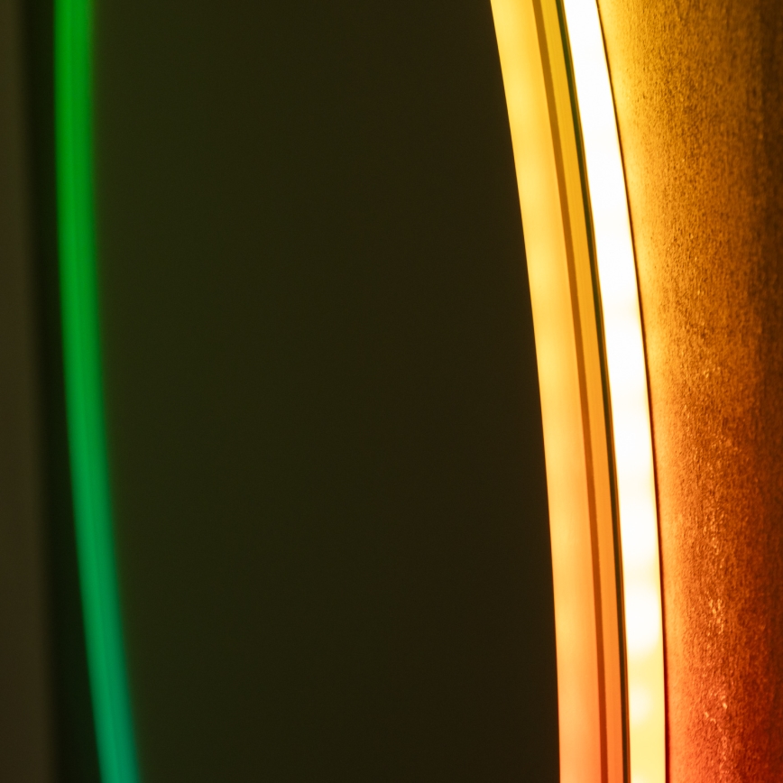 Brilagi - LED RGBW verwarmde badkamerspiegel AVA PRO LED/18W/230V Ø 60 cm IP44 CRI 90 dimbaar + CCT