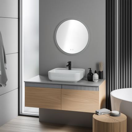 Brilagi - CLARA PRO LED RGBW verwarmde badkamerspiegel LED/19W/230V Ø 60 cm IP44 CRI 90 dimbaar + CCT + afstandsbediening