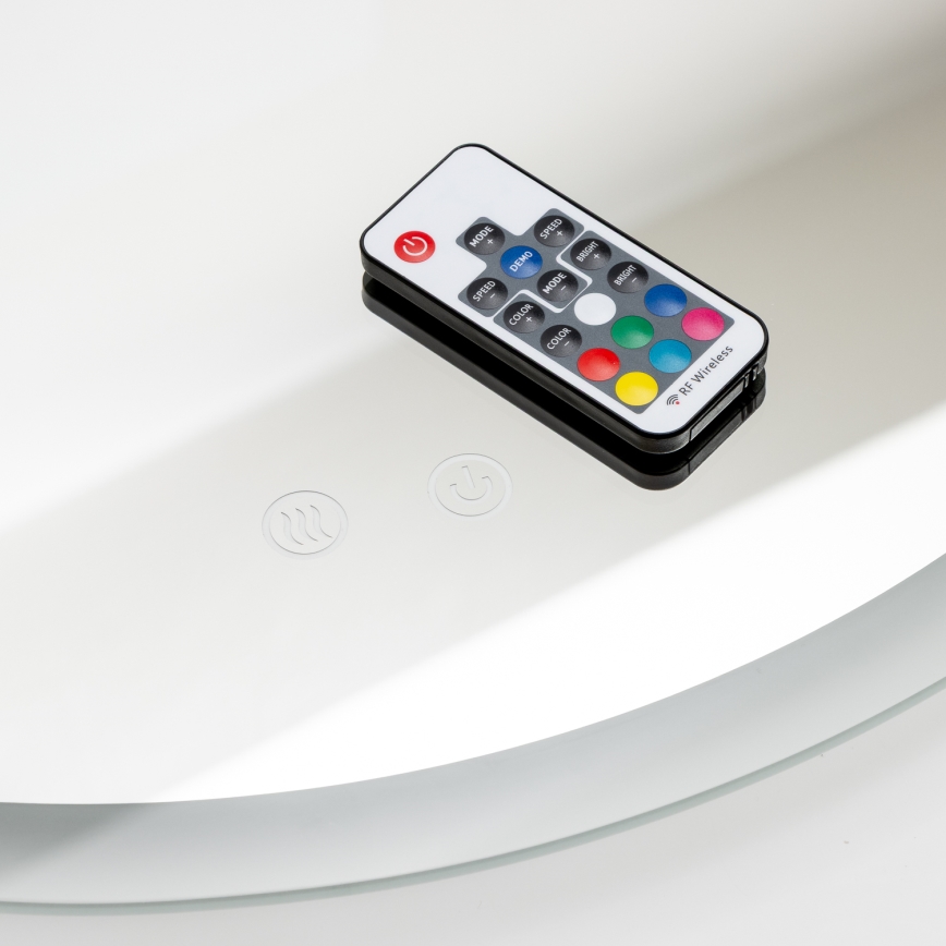 Brilagi - CLARA PRO LED RGBW verwarmde badkamerspiegel LED/19W/230V Ø 60 cm IP44 CRI 90 dimbaar + CCT + afstandsbediening