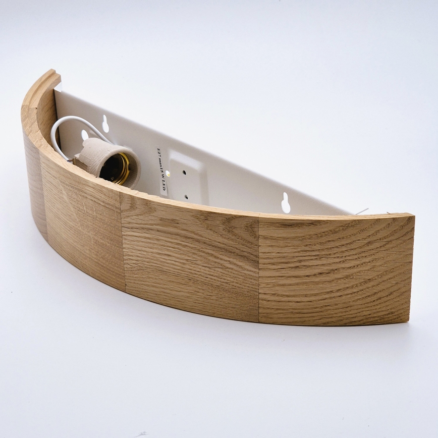 Brilagi - LED RGBW dimbare wandlamp CARVALHO 1xE27/15W/230V 2700-6500K Wi-Fi eiken