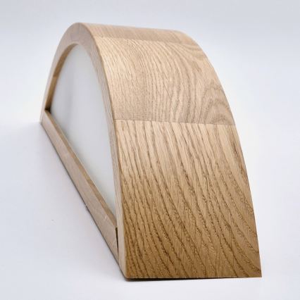 Brilagi - LED RGBW dimbare wandlamp CARVALHO 1xE27/15W/230V 2700-6500K Wi-Fi eiken