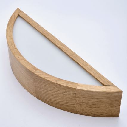 Brilagi - LED RGBW dimbare wandlamp CARVALHO 1xE27/15W/230V 2700-6500K Wi-Fi eiken