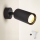 Brilagi - LED RGBW dimbare wandspot met schakelaar SELE 1xGU10/4,8W/230V 3000K zwart + afstandsbediening