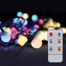 Brilagi - LED RGBW Kerst Lichtketting voor Buiten 100xLED/8 functies 15m IP44 + afstandsbediening