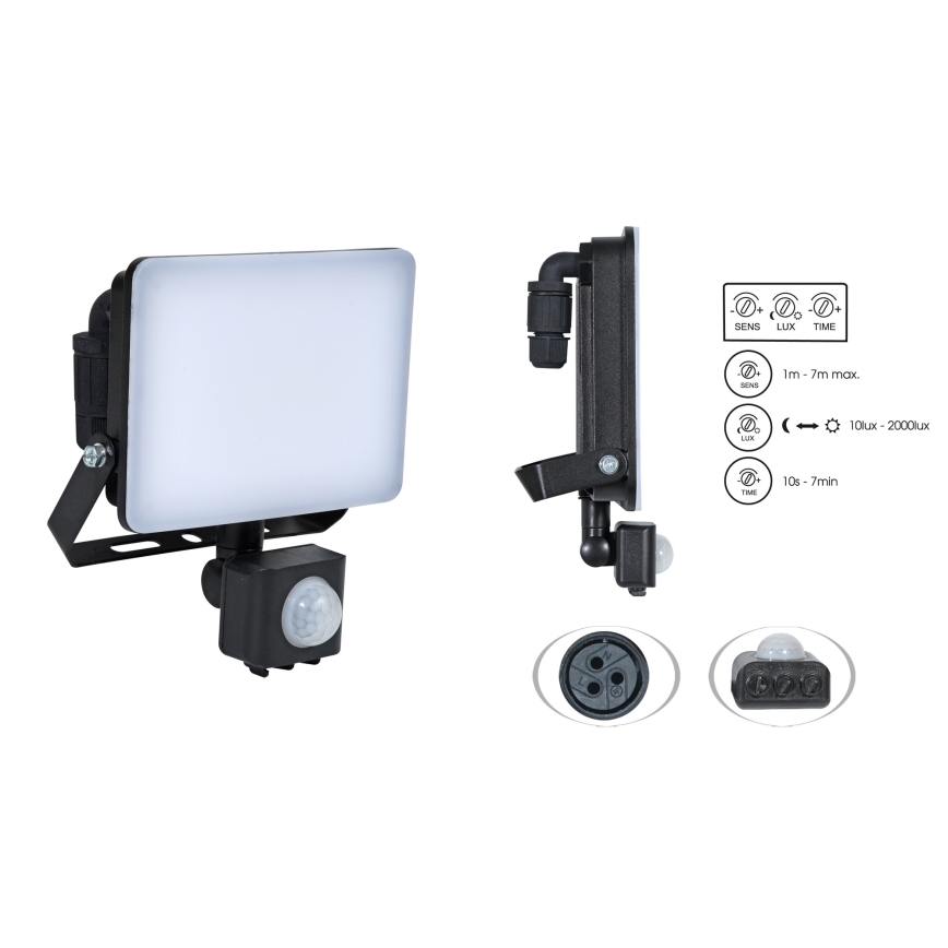 Brilagi - LED Schijnwerper met sensor ELARA PRO LED/100W/230V IP65