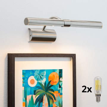 Brilagi - LED Schilderijverlichting DANAE 2xE14/4W/230V 3000K mat chroom