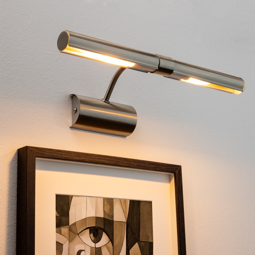 Brilagi - LED Schilderijverlichting DANAE 2xE14/4W/230V 3000K mat chroom