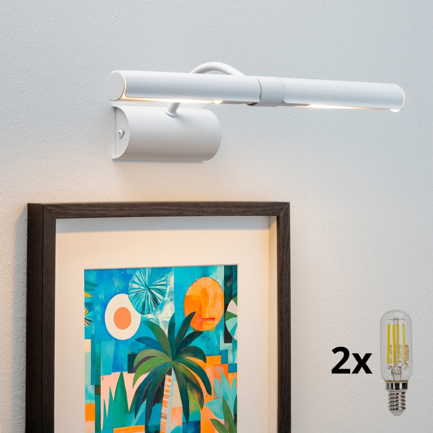 Brilagi - LED Schilderijverlichting DANAE 2xE14/4W/230V 3000K wit
