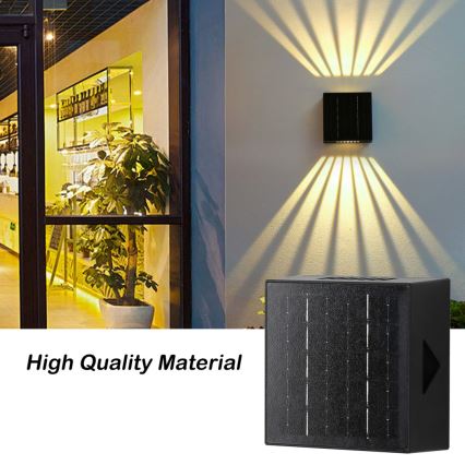 Brilagi - LED Solar wandlamp BLOCK LED/2W/3,7V 1300 mAh IP44