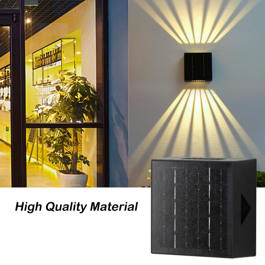 Brilagi - LED Solar wandlamp BLOCK LED/2W/3,7V 1300 mAh IP44