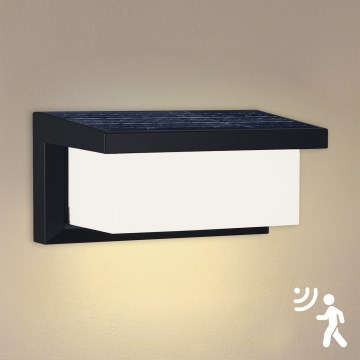 Brilagi - LED Solar wandlamp met sensor BRICKY LED/5W/6V IP65