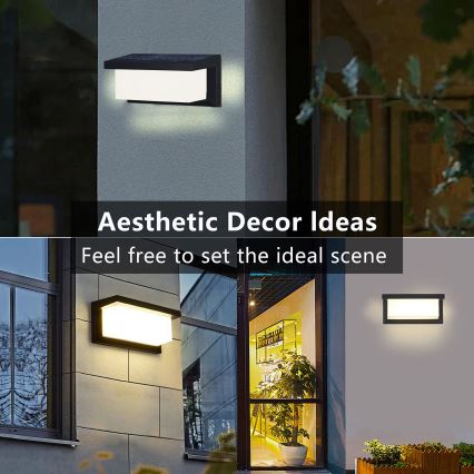 Brilagi - LED Solar wandlamp met sensor BRICKY LED/5W/6V IP65