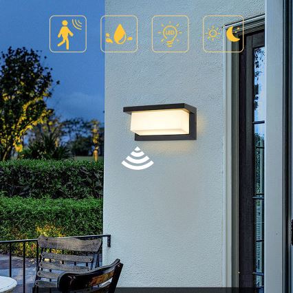 Brilagi - LED Solar wandlamp met sensor BRICKY LED/5W/6V IP65