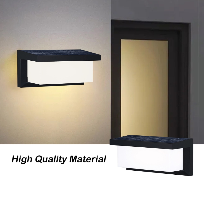 Brilagi - LED Solar wandlamp met sensor BRICKY LED/5W/6V IP65