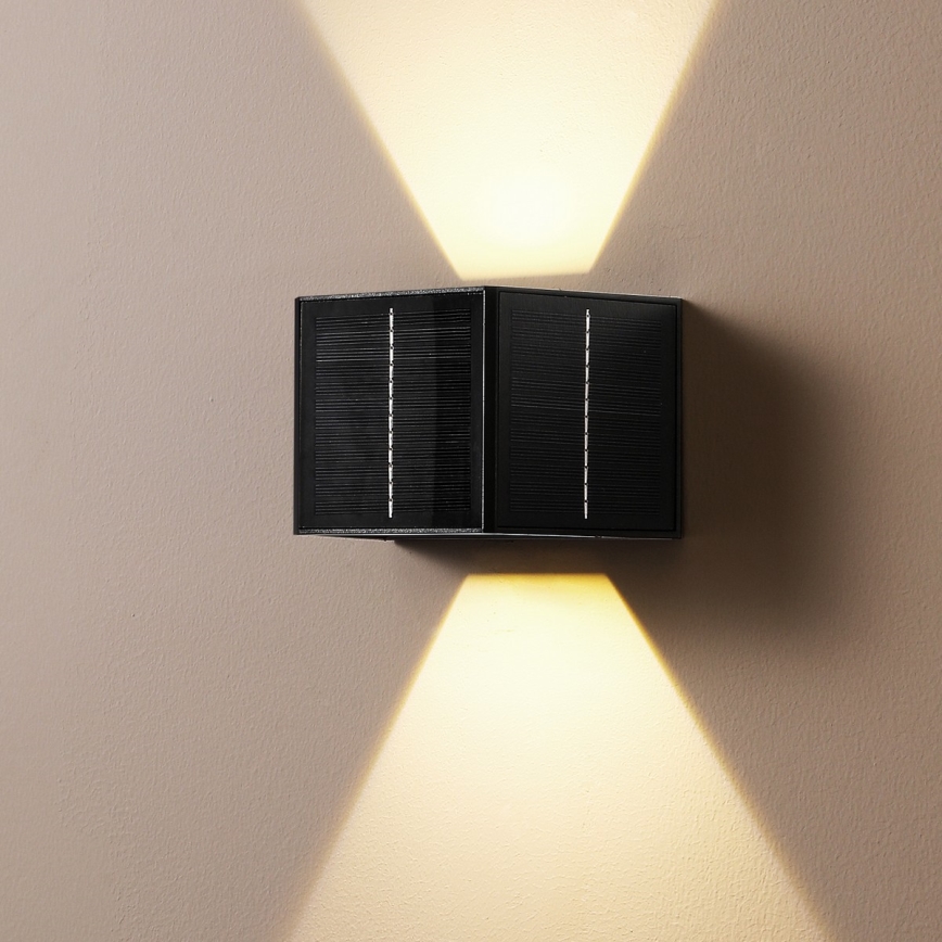 Brilagi - LED Solar wandlamp met sensor SOLAR CUBE LED/2W/3,2V 1300 mAh IP54