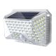 Brilagi - LED Solar wandlamp met sensor WALLIE LED/4W/3,7V 6500K IP64 zilver