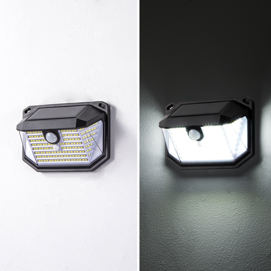 Brilagi - LED Solar wandlamp met sensor WALLIE LED/4W/5,5V 1200mAh 6500K IP65