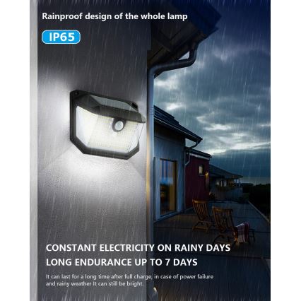 Brilagi - LED Solar wandlamp met sensor WALLIE LED/4W/5,5V 1200mAh 6500K IP65