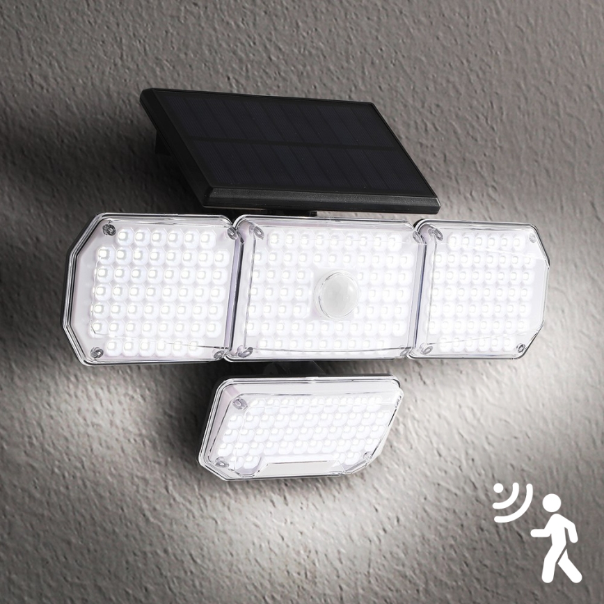 Brilagi - LED Solar wandlamp met sensor WALLIE LED/5W/5,5V 2400 mAh IP65