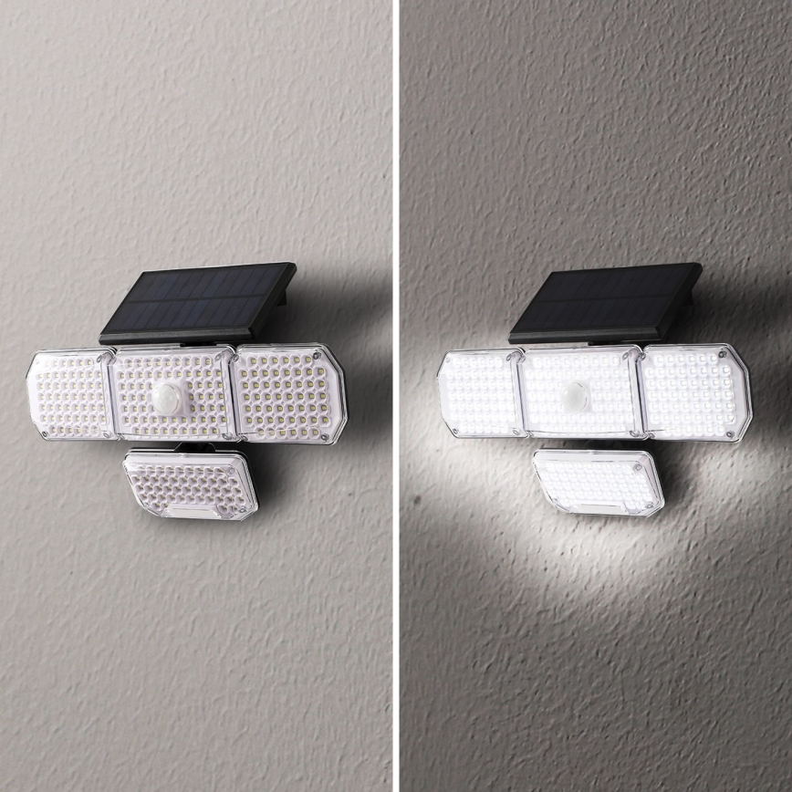 Brilagi - LED Solar wandlamp met sensor WALLIE LED/5W/5,5V 2400 mAh IP65