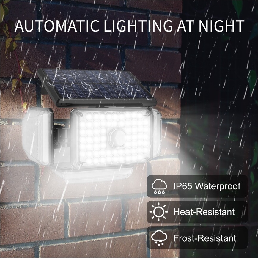 Brilagi - LED Solar wandlamp met sensor WALLIE LED/5W/5,5V 2400 mAh IP65