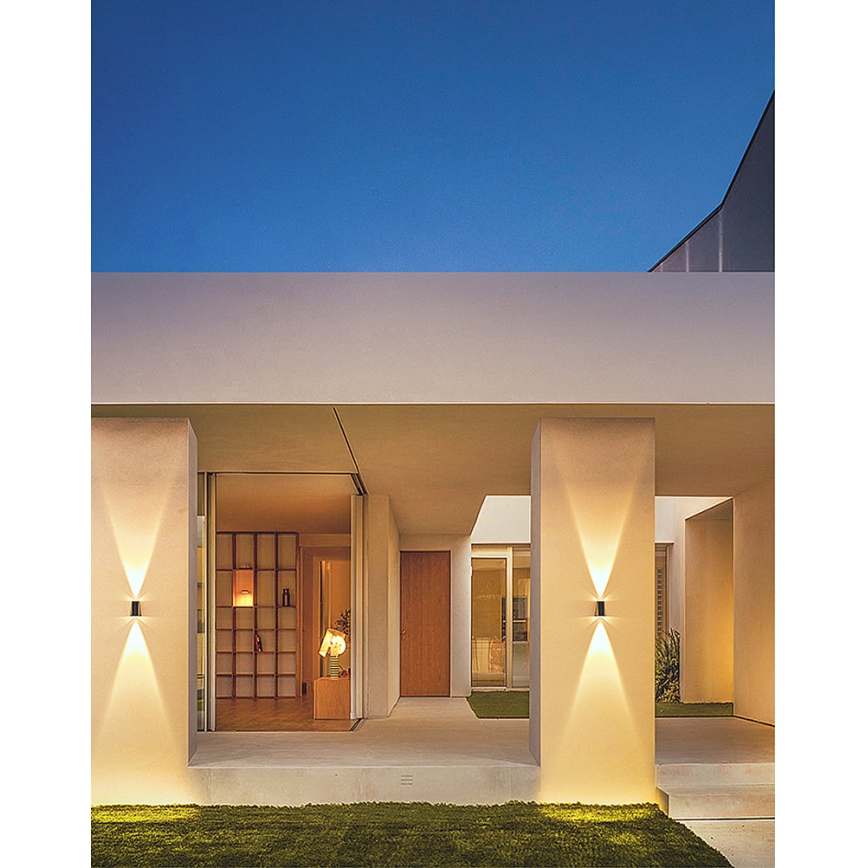 Brilagi - LED Solar wandlamp PYRAMID LED/2W/3,2V 1300 mAh IP54
