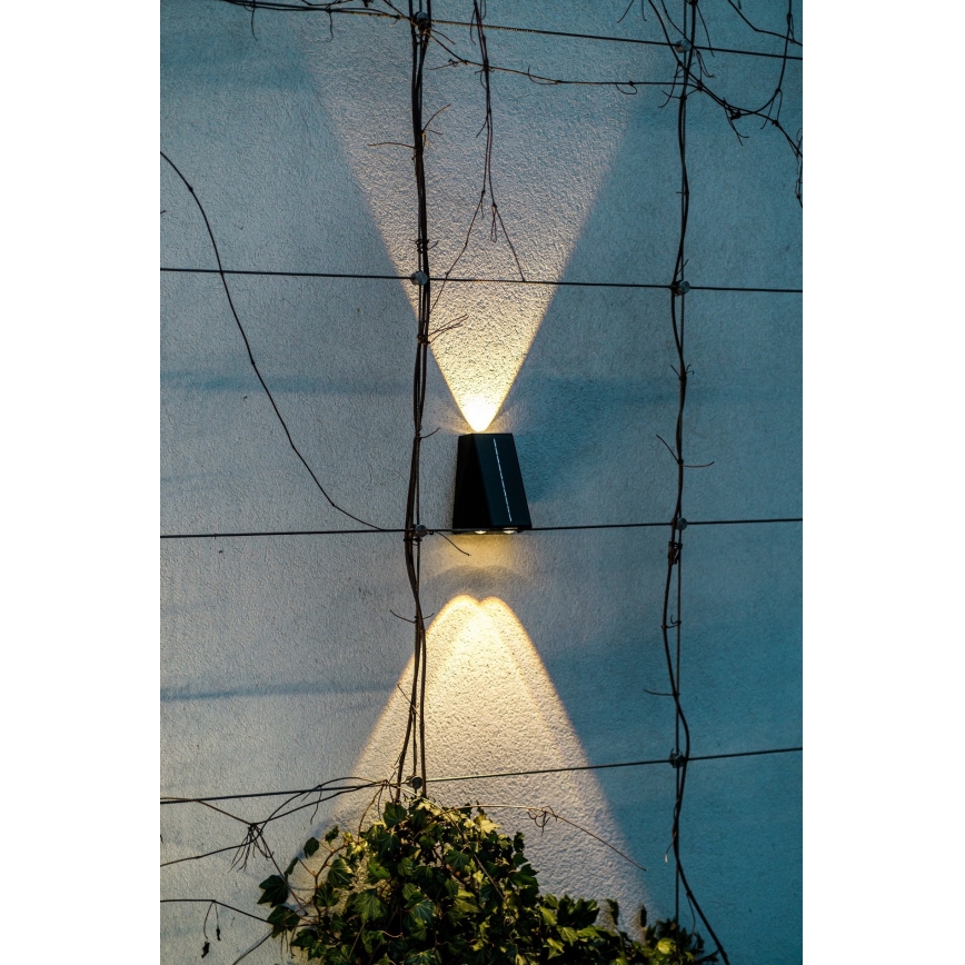 Brilagi - LED Solar wandlamp PYRAMID LED/2W/3,2V 1300 mAh IP54